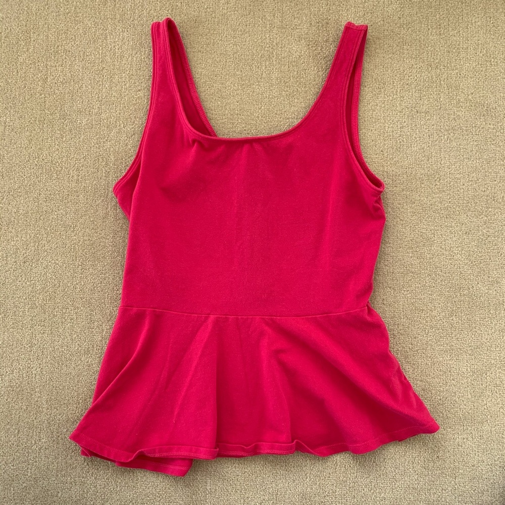 Women’s Express Hot PinkPeplum Top, Small